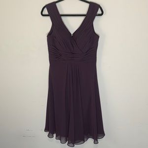 New Bill Levkoff plum purple bridesmaids dress 12